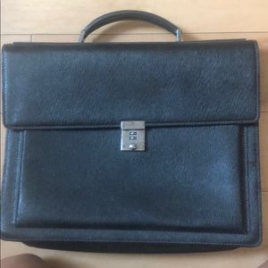 AUTHENTIC Salvatore Ferragamo Leather Briefcase